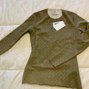 Marine Serre reflective moon print top